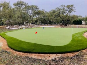 putting green built on professional turf