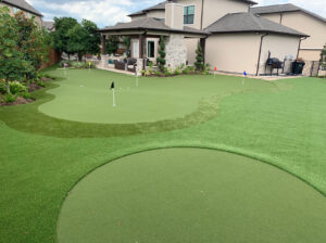 putting green built on artificial turf