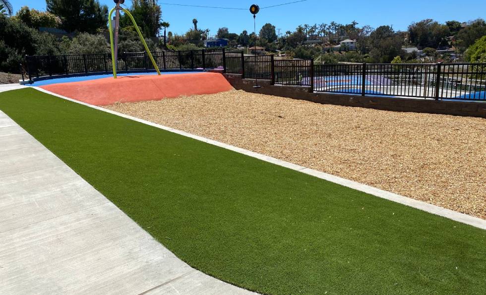 Olympus park artificial grass project by SYNlawn