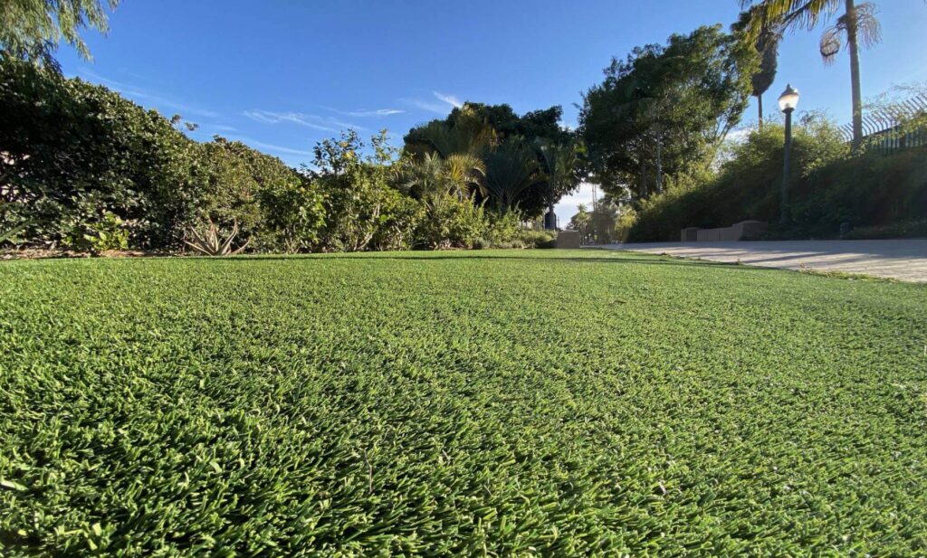 park artificial turf installation synlawn