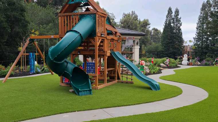 Residential playground turf