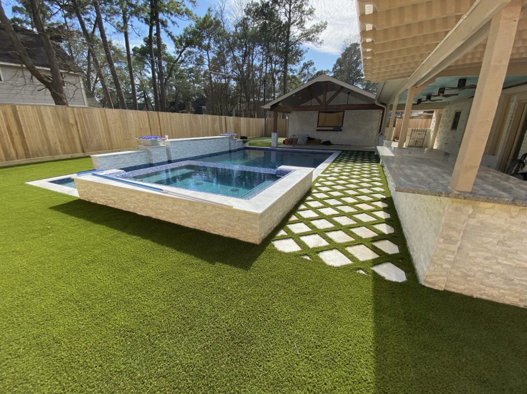 synlawn artificial turf backyard