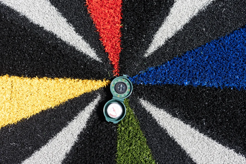 close up custom turf design