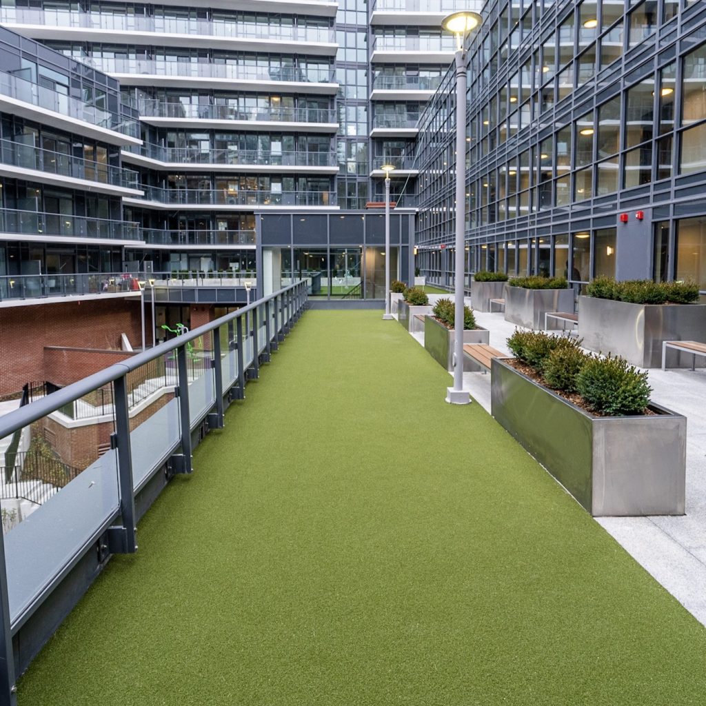 SYNLawn Rooftop Seattle Artificial Turf Installation