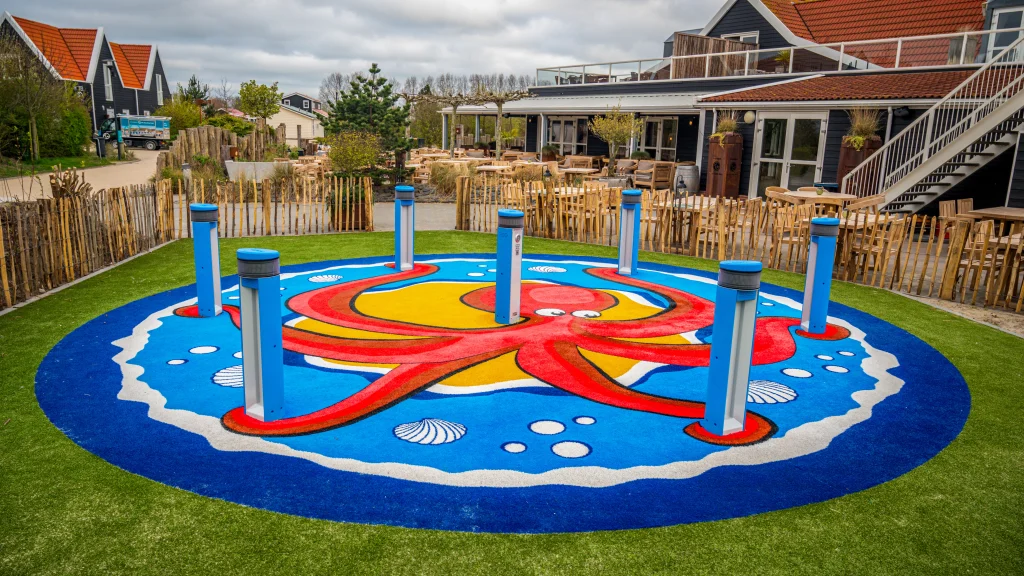 Octopus Seattle Artificial Grass Mural